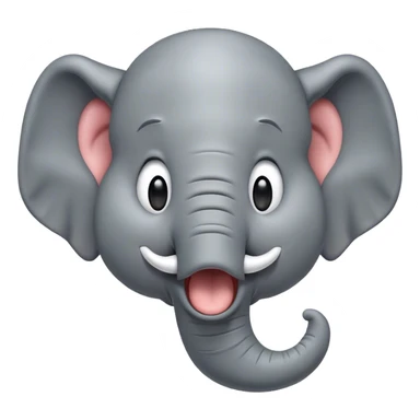Cinematic Cute Yawning Elephant Portrait Emoji, Head tilted slightly with a dramatic, wide-open yawn, showcasing a soft, wrinkled gray hide with gently drooping ears and large, sleepy eyes, Simplified yet irresistibly adorable features, highly detailed, glowing with a soft, cozy glow, high shine, relaxed yet expressive, stylized with a touch of tender whimsy, bright and endearing, soft glowing outline, capturing the essence of a drowsy yet affectionate elephant, so drowsy it feels like it could stretch out of the screen and curl up for a nap! sticker