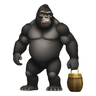 pregnant king kong sticker