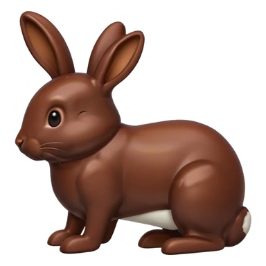 chocolate bunny sticker