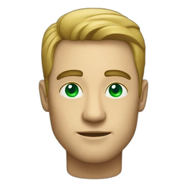 a man under the lights, an emerald in his eyes sticker