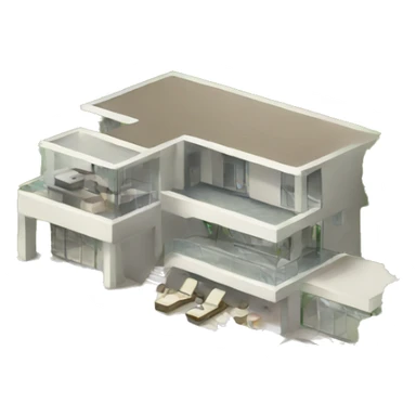modern villa sticker