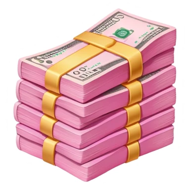 Pink aesthetic money  sticker