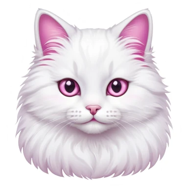 Cat with pink nails sticker