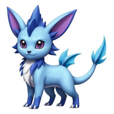 Luxray-Absol-Noibat-Vaporeon-Dewott-fusion sticker