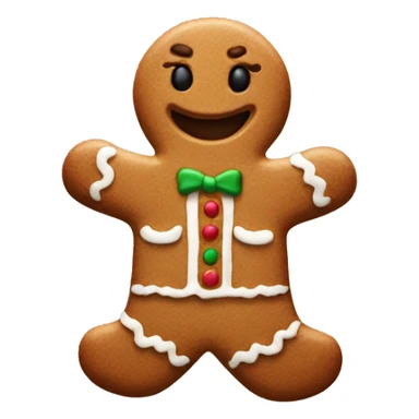 Gingerbread flipping you off sticker