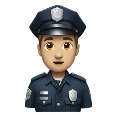 panda police officer sticker