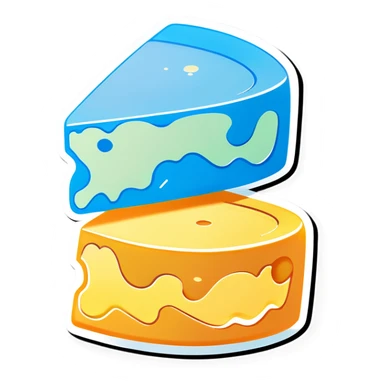Chalk and cheese  sticker