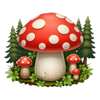 button top mushroom sticker