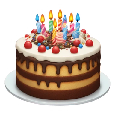 Half of the birthday cake sticker