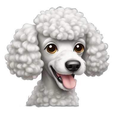 Poodle dog sticker