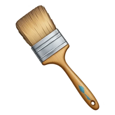 create an old art paintbrush with scretches on it sticker