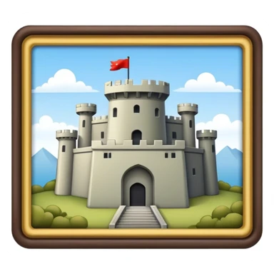 modern military fortress sticker