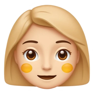 minimal flat emoji representing balanced high energy,
soft open eyes,
slight confident smile,
calm vitality not excitement,
warm pastel tones,
premium wellness app style,
transparent background,
vector illustration
 sticker