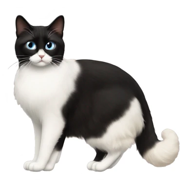 Ragdoll cat hanging with tuxedo cat  sticker