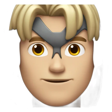 Superhero guy, muscle, white skin, brown hair sticker