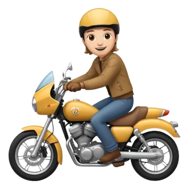 As un emojis de una persona levantando moto pirueta sticker