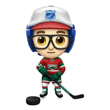 Ranger Hockey fan nerd  sticker