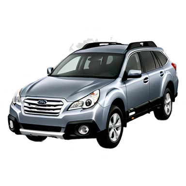 One gray 2012 Subaru Outback sticker