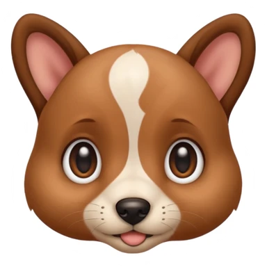 a bright puppy‘s face (less cheeks and less hair) sticker