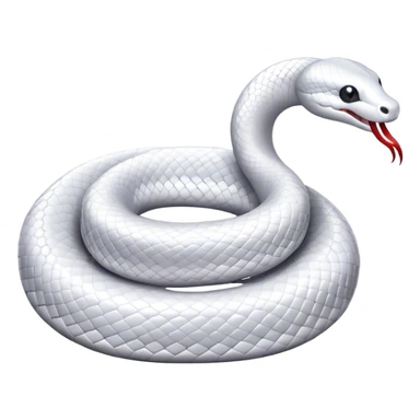 White snake sticker