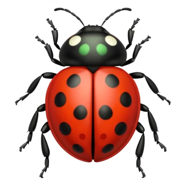  cute green lady bug sticker