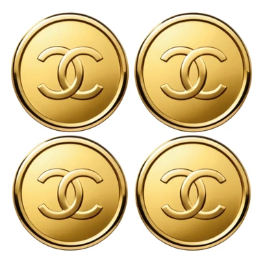 3 chanel coins sticker