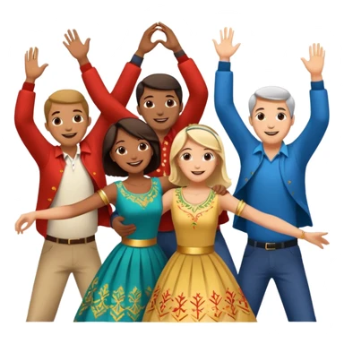 I want an emoji with people making a “horă” sticker