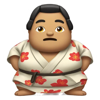 sumo in kimono sticker