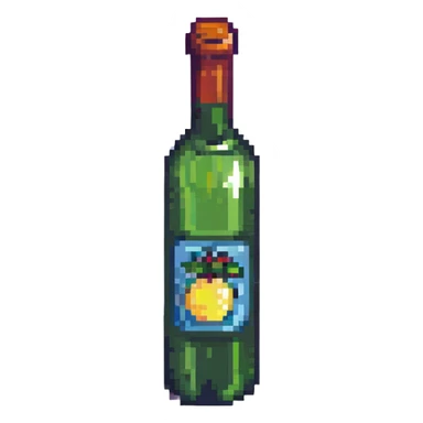 A bottle of wine sticker