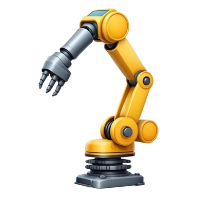 Generate robotics arm emoji. sticker