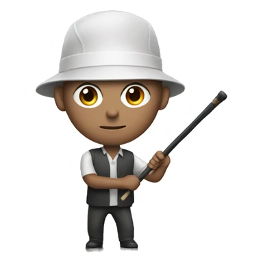   man with a shoot stick sticker