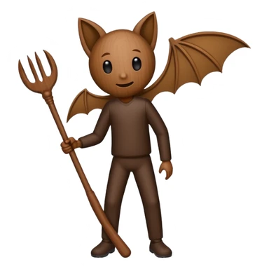 wooden stick figure with a bat tung tung tung sahur sticker