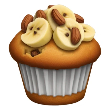Banana nuts muffin sticker