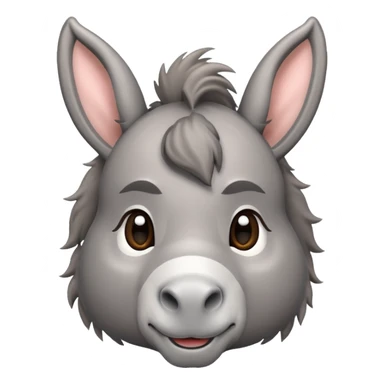 Cute donkey sticker