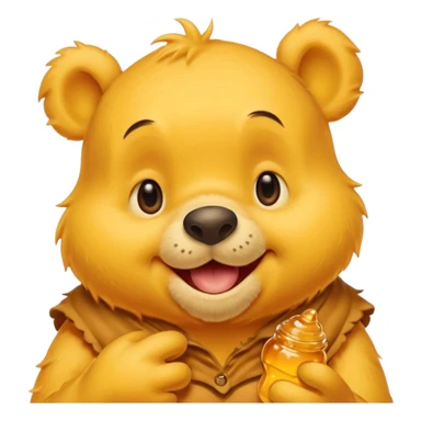 a cute whinne the pooh sticker