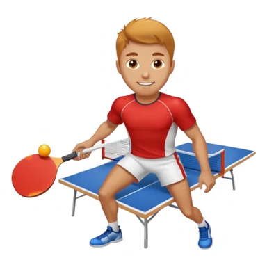 athlette with ping pong rocket sticker