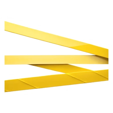 3D render of Yellow Tape(caution tape), forensic investigation aesthetic, sterile clinical lighting, cool blue undertones, sharp high-contrast details, professional clean look, Apple emoji style, isolated on white background --v 6.0 sticker