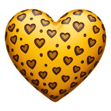 Lepord heart sticker