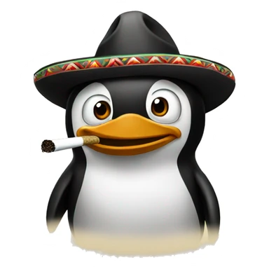 Mexican penguins smoking    sticker