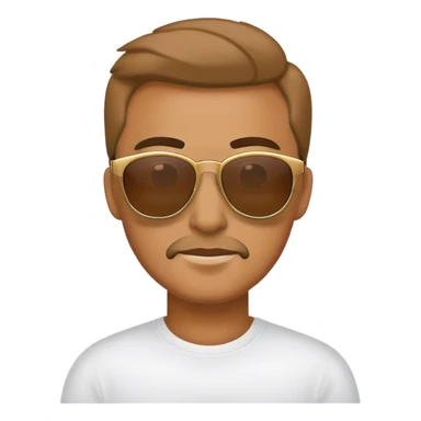 Man wearing shades sticker