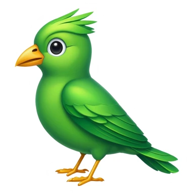 green bird sticker