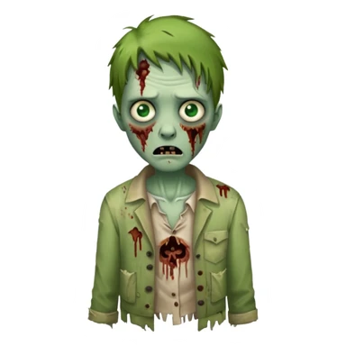 Um zombie cria  sticker