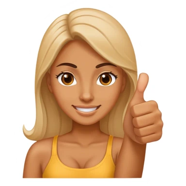 woman thumbs up sticker