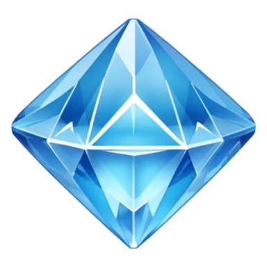 Blue Gem with an Ice Flake Inside sticker