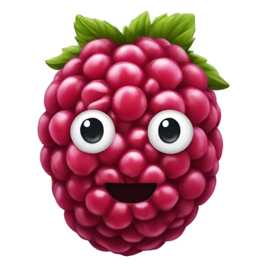 one single raspberry sticker