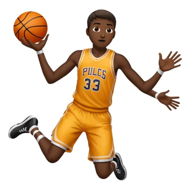 Basketball player foul baiting  sticker