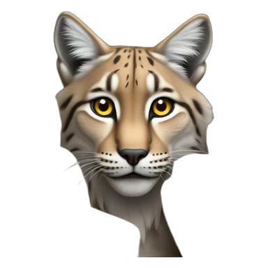 Un lynx dans une grotte sticker