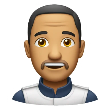 Una cara haciendo un puchero rogando  sticker