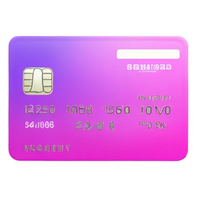 Vaporwave color themed credit card emoji, DO NOT INCLUDE NUMBERS OR TEXT sticker