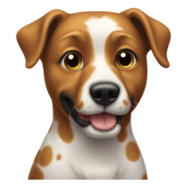 Polka dot dog sticker